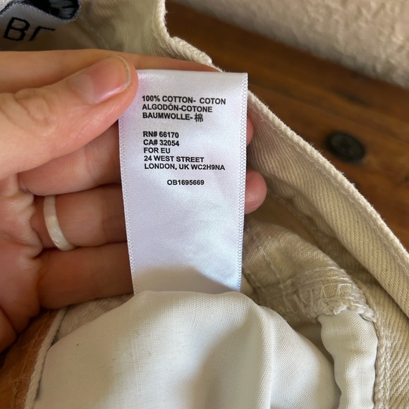 Urban Outfitters BDG Women's Straight Leg Utility Jean in Cream | Size 24 - Picture 10 of 11